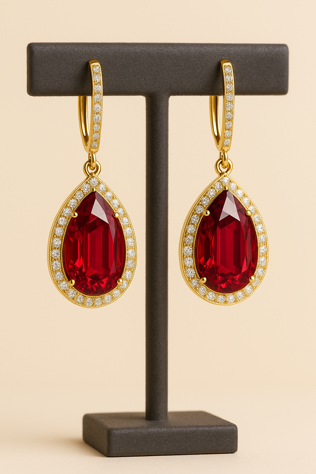 Elegant gemstone earrings